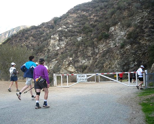 East Fork parking lot gate